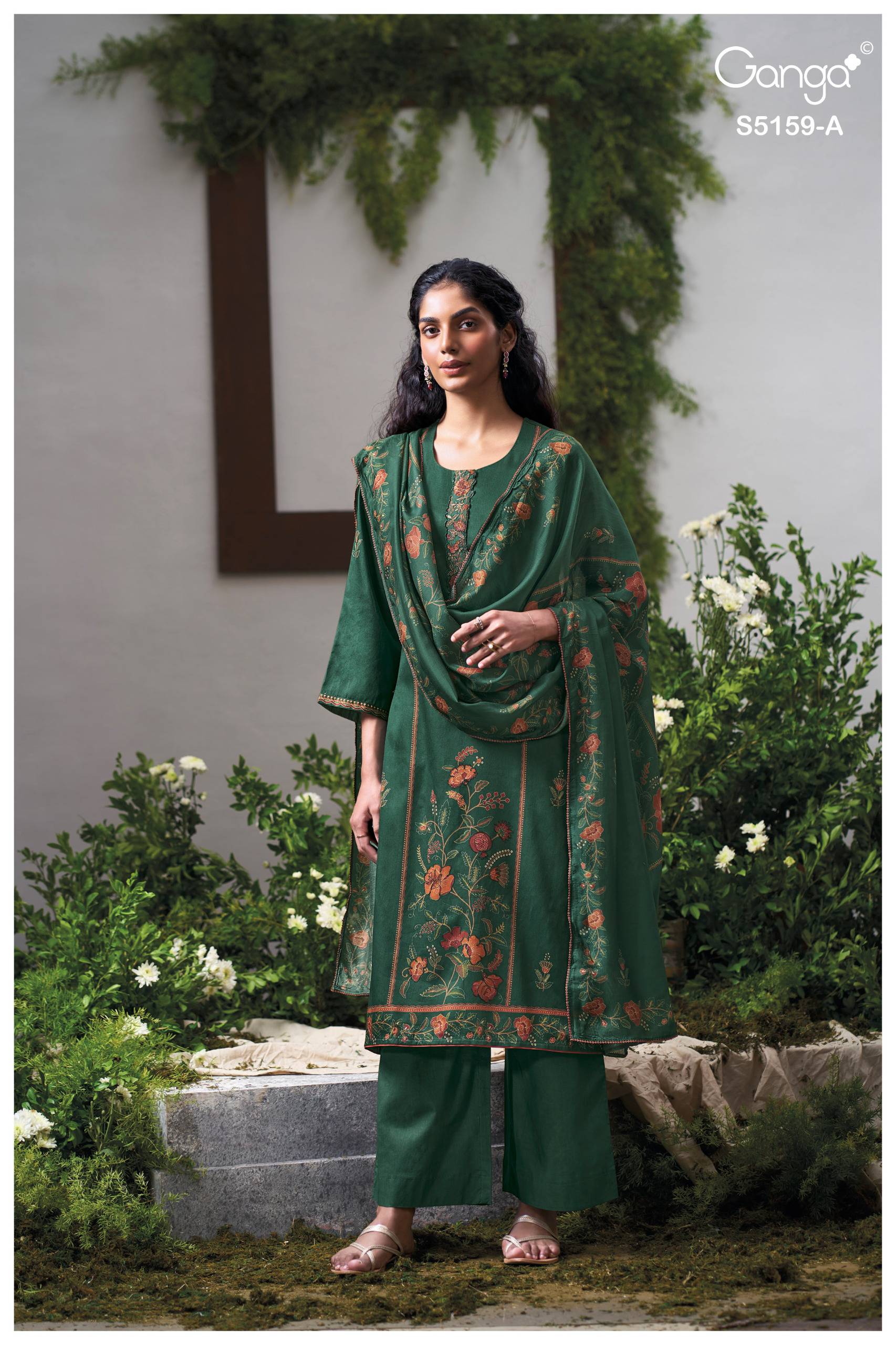 SUKRITI 5159 SERIES BY GANGA FASHION Beautiful Colourful COTTON SATIN Dresses At Wholesale Price